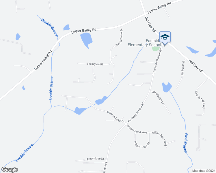 map of restaurants, bars, coffee shops, grocery stores, and more near 240 Saddlebrook Drive in Senoia