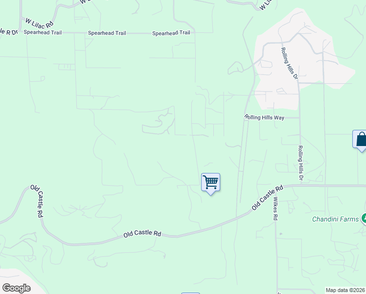 map of restaurants, bars, coffee shops, grocery stores, and more near 30388 Castlecrest Drive in Valley Center