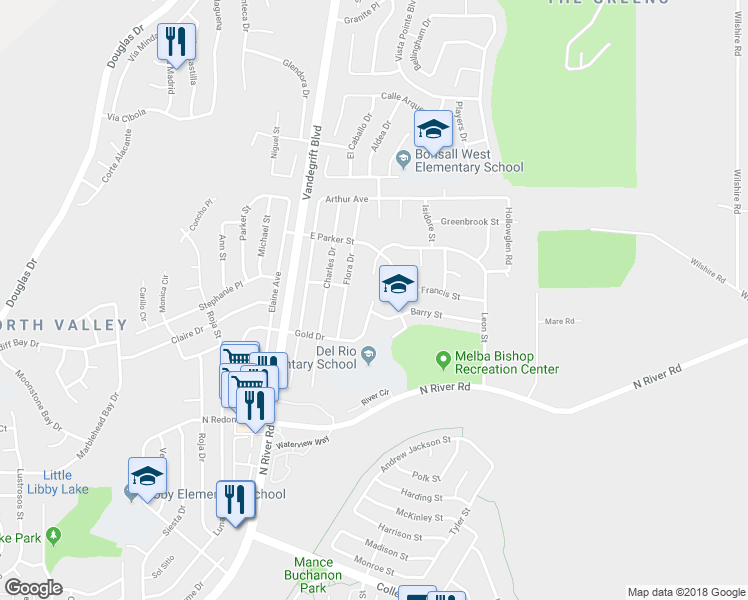 map of restaurants, bars, coffee shops, grocery stores, and more near 8371 Gold Drive in Oceanside