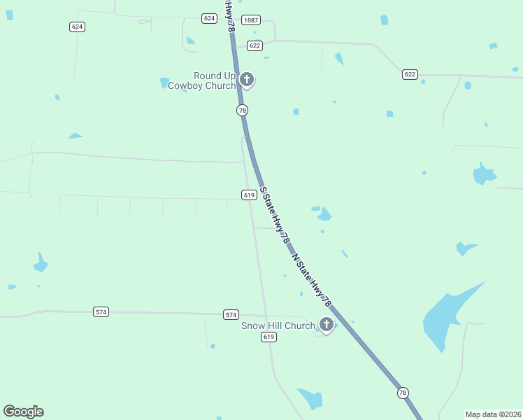 map of restaurants, bars, coffee shops, grocery stores, and more near 7321 Highway 78 in Farmersville