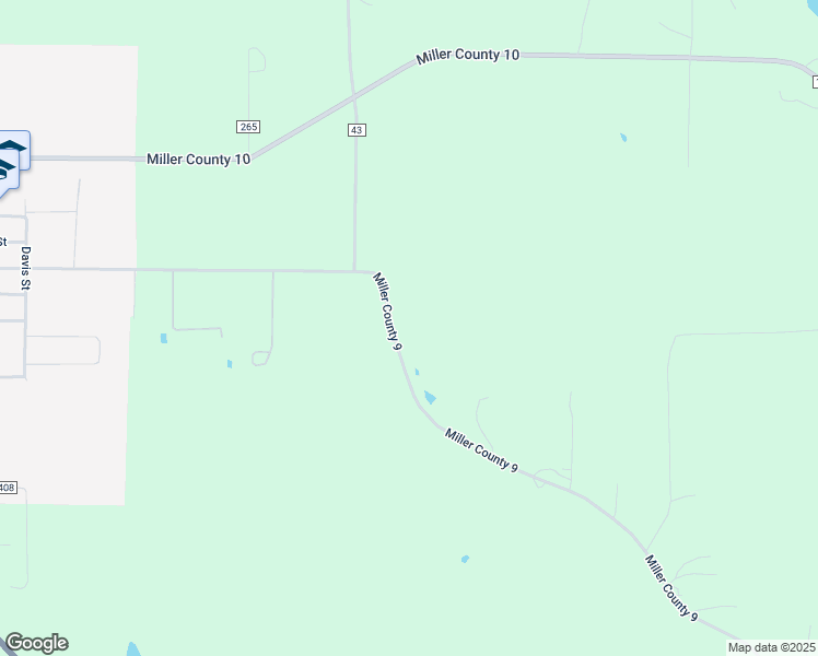 map of restaurants, bars, coffee shops, grocery stores, and more near 1375 Miller County 9 in Fouke