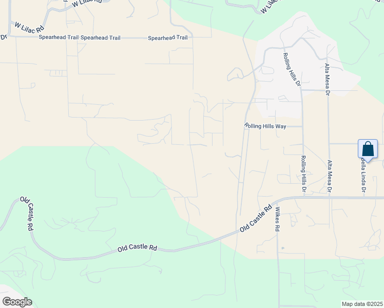 map of restaurants, bars, coffee shops, grocery stores, and more near 30398 Castlecrest Drive in Valley Center