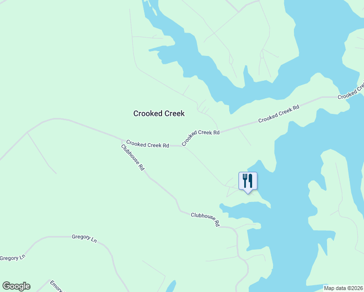 map of restaurants, bars, coffee shops, grocery stores, and more near 1120-1226 Crooked Creek Road in Eatonton