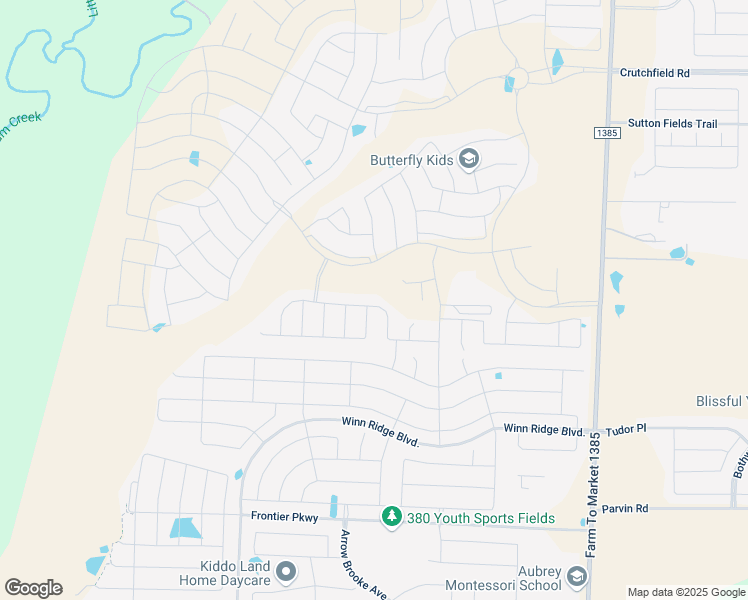 map of restaurants, bars, coffee shops, grocery stores, and more near 1413 Shire Drive in Krugerville