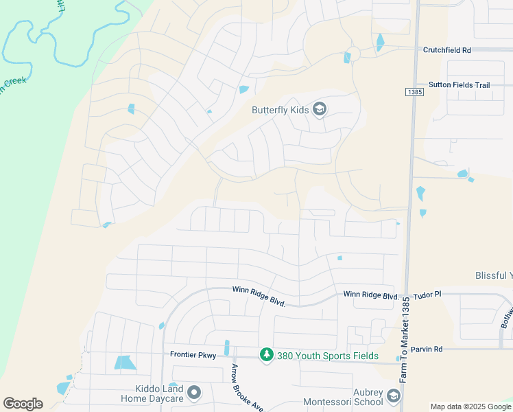 map of restaurants, bars, coffee shops, grocery stores, and more near 1413 Shire Drive in Krugerville