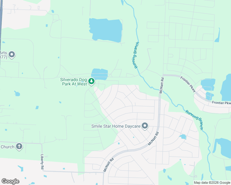 map of restaurants, bars, coffee shops, grocery stores, and more near 3110 Bailey Lane in Aubrey