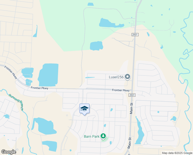 map of restaurants, bars, coffee shops, grocery stores, and more near Ike Byrom Road in Aubrey