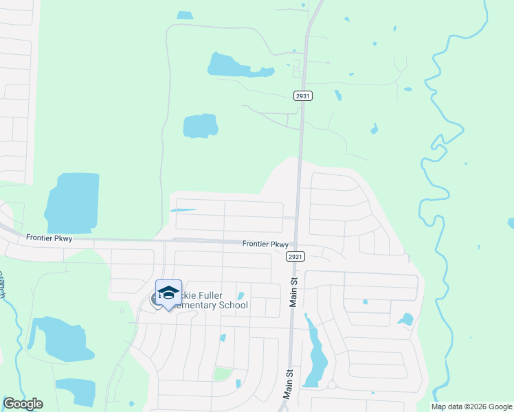 map of restaurants, bars, coffee shops, grocery stores, and more near Ike Byrom Road in Aubrey