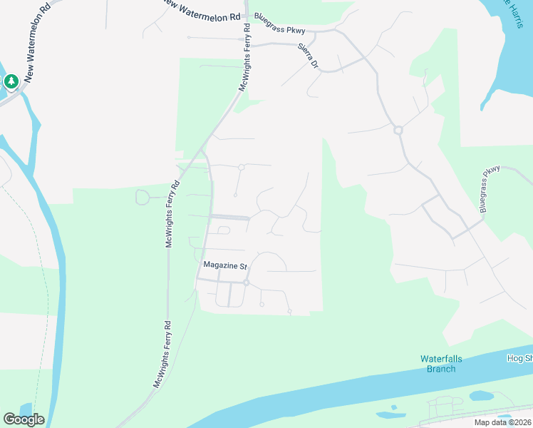 map of restaurants, bars, coffee shops, grocery stores, and more near 3639 Brook Highland Drive in Tuscaloosa