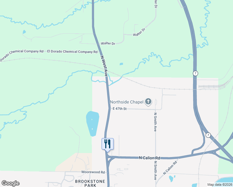 map of restaurants, bars, coffee shops, grocery stores, and more near 3984 North West Avenue in El Dorado