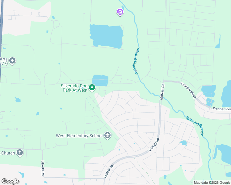 map of restaurants, bars, coffee shops, grocery stores, and more near 3110 Bailey Lane in Aubrey
