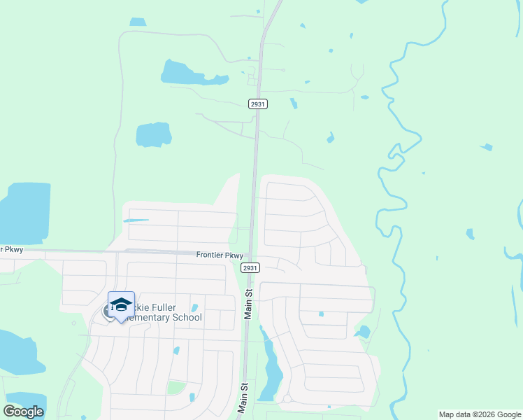 map of restaurants, bars, coffee shops, grocery stores, and more near 3505 Riverside Drive in Aubrey