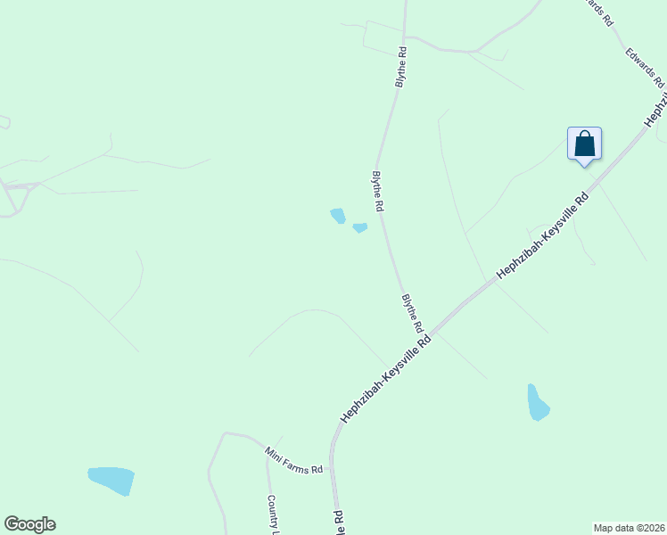 map of restaurants, bars, coffee shops, grocery stores, and more near 194 Oak Hill Drive in Hephzibah