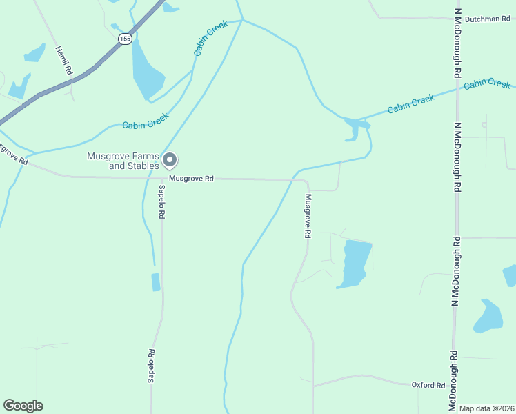 map of restaurants, bars, coffee shops, grocery stores, and more near 725 Musgrove Road in Griffin