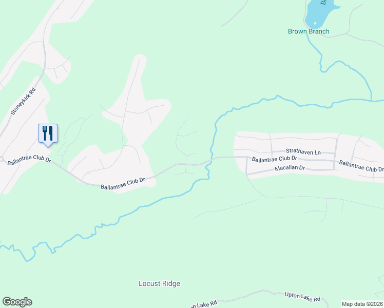 map of restaurants, bars, coffee shops, grocery stores, and more near Birkdale Circle in Pelham