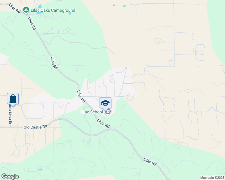 map of restaurants, bars, coffee shops, grocery stores, and more near 12160 Lilac Knolls Road in Valley Center