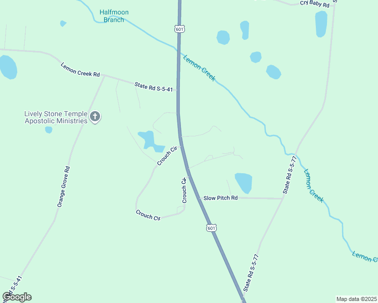 map of restaurants, bars, coffee shops, grocery stores, and more near 1689 Broxton Bridge Road in Bamberg