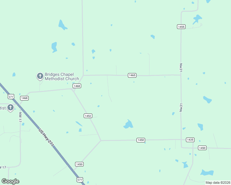 map of restaurants, bars, coffee shops, grocery stores, and more near 820 County Road 1465 in Talco