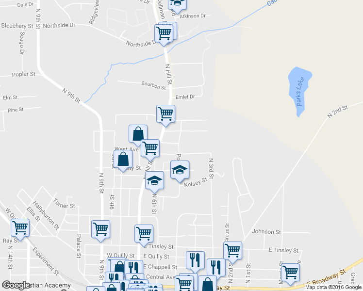 map of restaurants, bars, coffee shops, grocery stores, and more near 814 Pool Road in Griffin