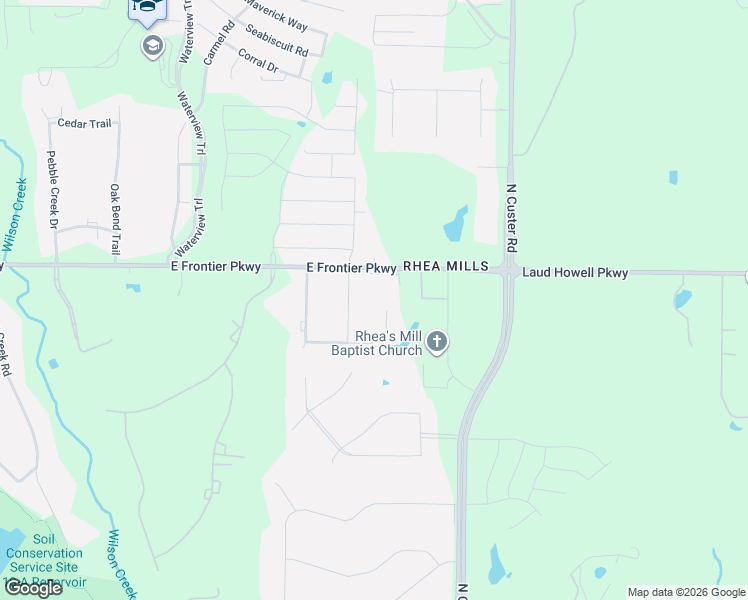 map of restaurants, bars, coffee shops, grocery stores, and more near 122 Collin Court in Prosper