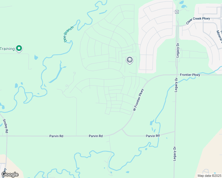 map of restaurants, bars, coffee shops, grocery stores, and more near Pvt Road 7801 in Prosper