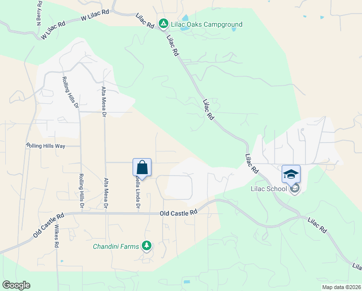 map of restaurants, bars, coffee shops, grocery stores, and more near 30415 Bella Linda Drive in Valley Center