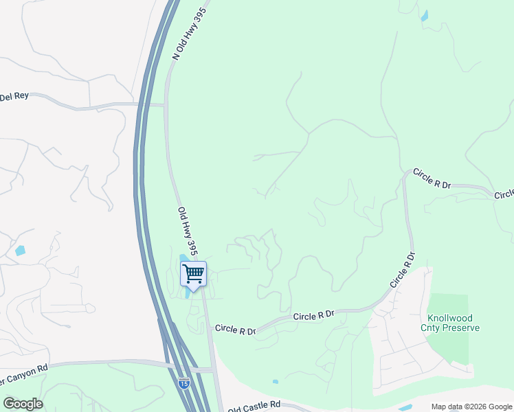 map of restaurants, bars, coffee shops, grocery stores, and more near 30663 Camino De Las Lomas in Escondido