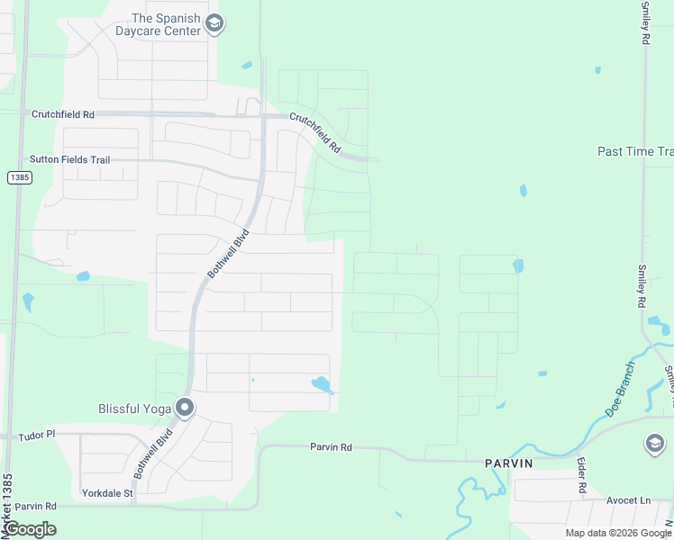 map of restaurants, bars, coffee shops, grocery stores, and more near 4706 Wharton Avenue in Aubrey
