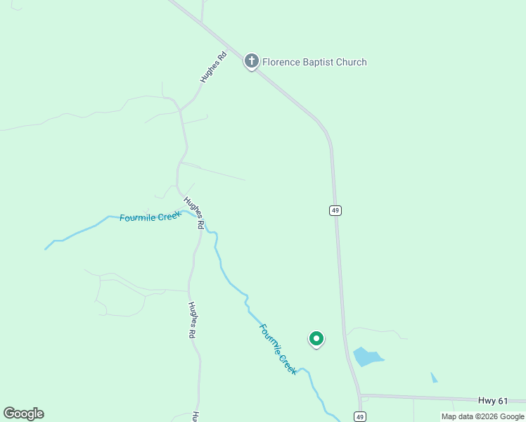 map of restaurants, bars, coffee shops, grocery stores, and more near 1140 Hughes Road in Columbiana