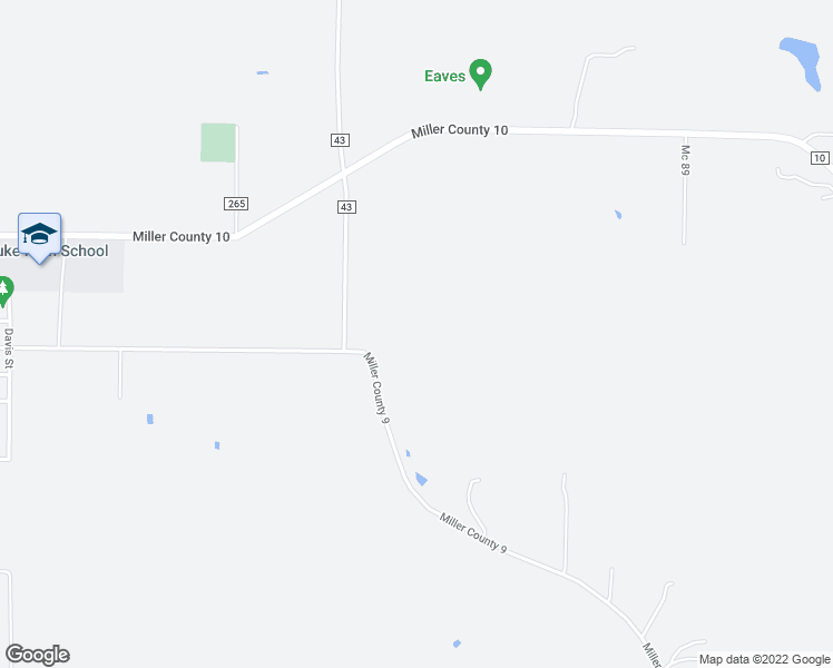 map of restaurants, bars, coffee shops, grocery stores, and more near 1375 Miller County 9 in Fouke