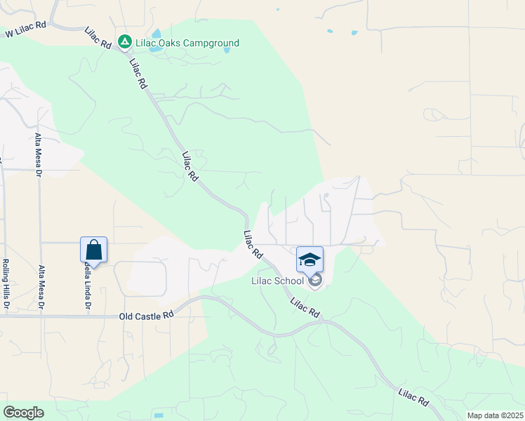 map of restaurants, bars, coffee shops, grocery stores, and more near 30408 Lennie Drive in Valley Center