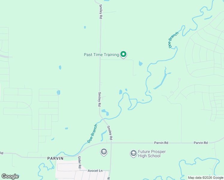 map of restaurants, bars, coffee shops, grocery stores, and more near 3602 Smiley Road in Prosper
