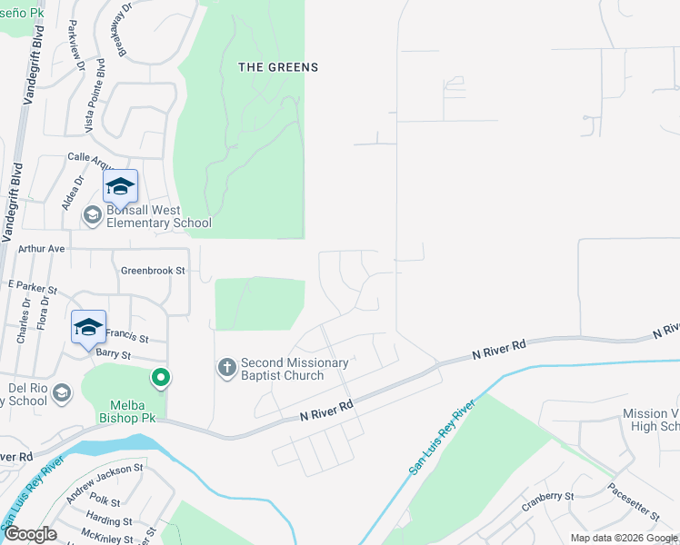 map of restaurants, bars, coffee shops, grocery stores, and more near Paxton Way in Oceanside
