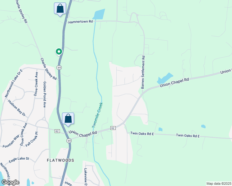 map of restaurants, bars, coffee shops, grocery stores, and more near 506 Monterey Drive in Northport