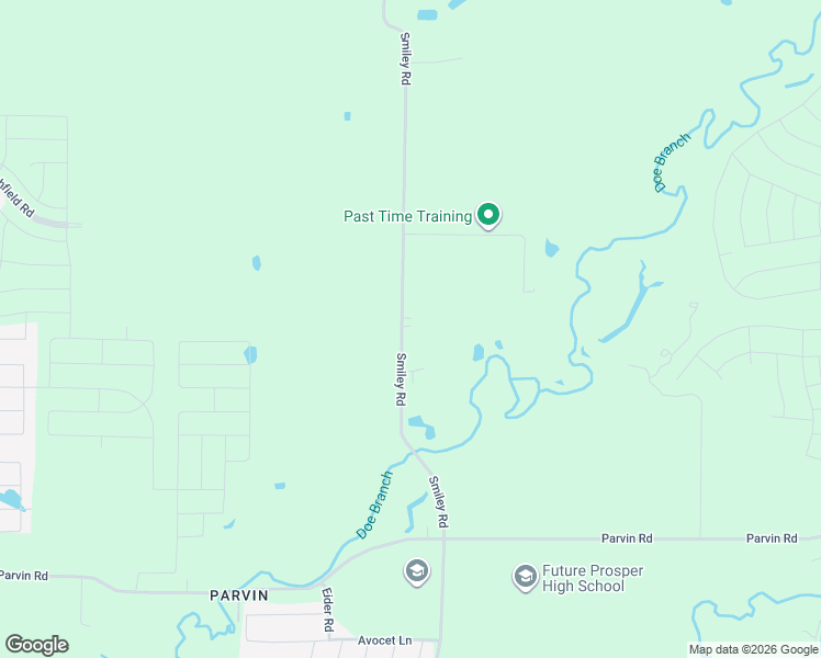map of restaurants, bars, coffee shops, grocery stores, and more near 3602 Smiley Road in Prosper