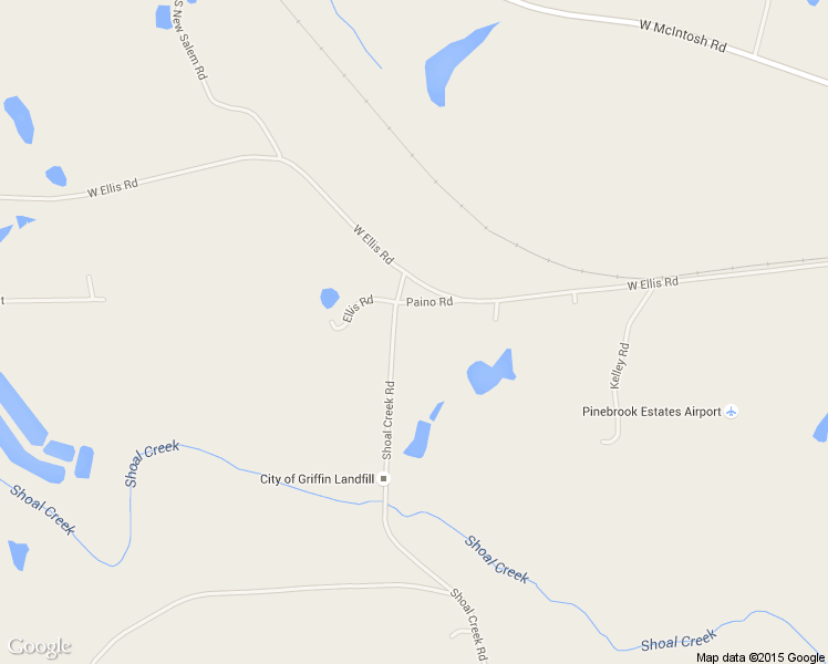 map of restaurants, bars, coffee shops, grocery stores, and more near 2208 Ellis Road in Griffin