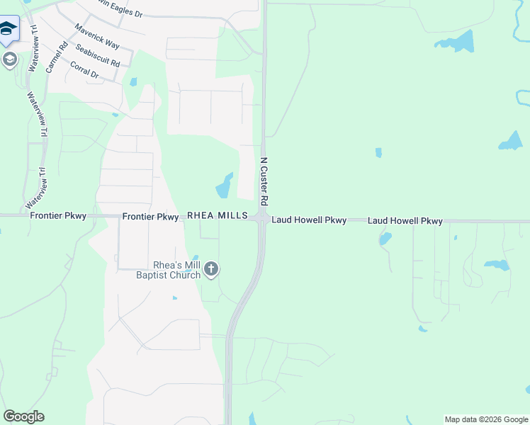 map of restaurants, bars, coffee shops, grocery stores, and more near Farm to Market Road 2478 in McKinney