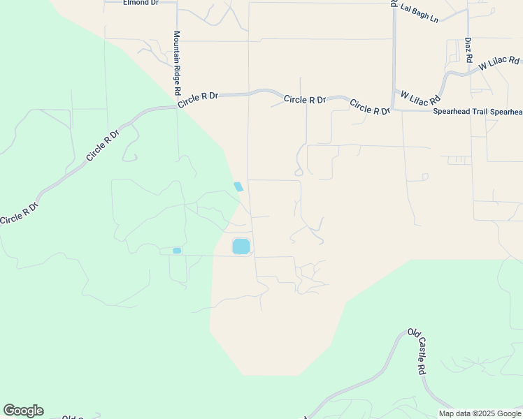 map of restaurants, bars, coffee shops, grocery stores, and more near 30427 Circle R Lane in Valley Center