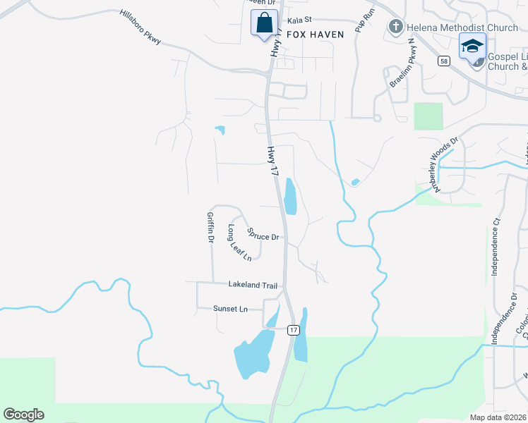 map of restaurants, bars, coffee shops, grocery stores, and more near 205 Cloverleaf Circle in Helena