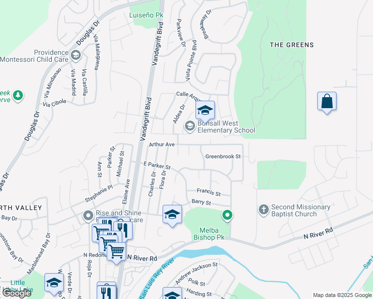 map of restaurants, bars, coffee shops, grocery stores, and more near 721 Herbert Street in Oceanside