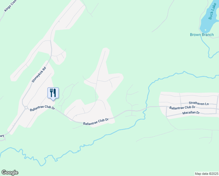 map of restaurants, bars, coffee shops, grocery stores, and more near 612 Glen Iris Lane in Pelham