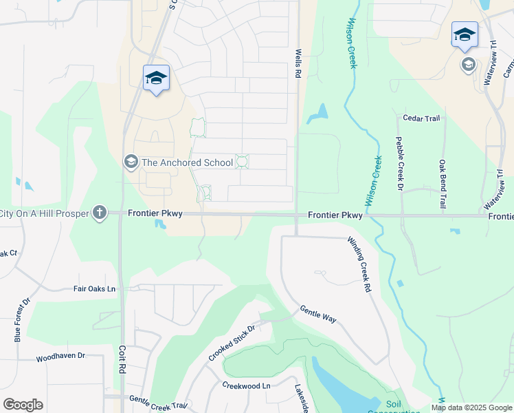 map of restaurants, bars, coffee shops, grocery stores, and more near 1609 Snapdragon Court in Celina