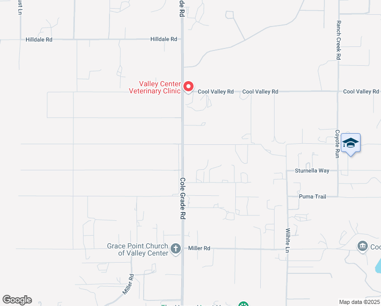 map of restaurants, bars, coffee shops, grocery stores, and more near 30237 Cole Grade Road in Valley Center