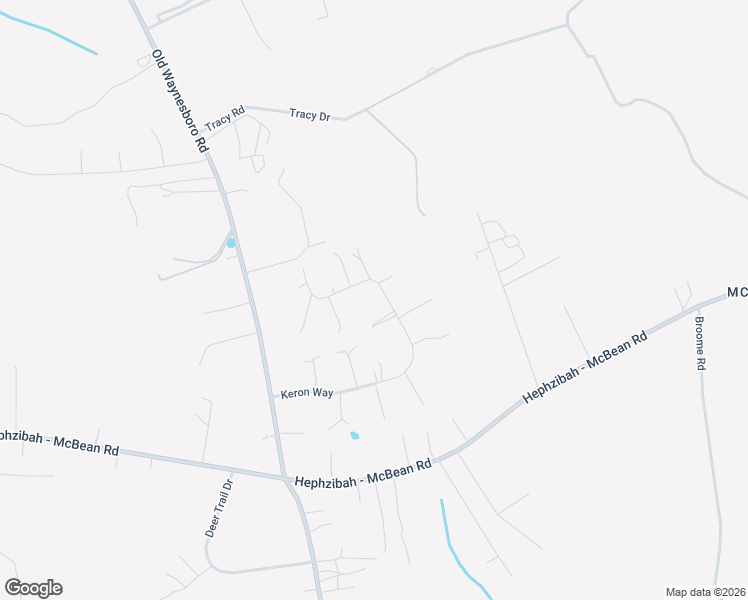 map of restaurants, bars, coffee shops, grocery stores, and more near 1557 Keron Way in Hephzibah