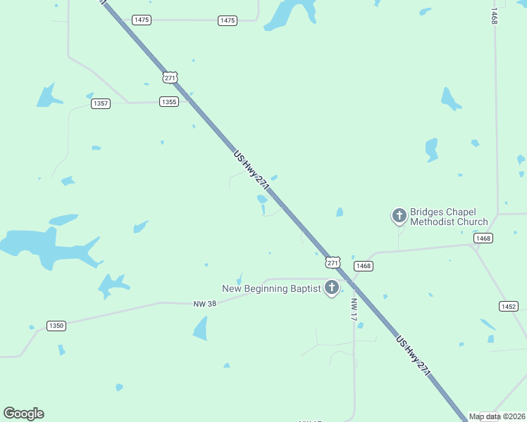map of restaurants, bars, coffee shops, grocery stores, and more near 8577 U.S. 271 in Talco