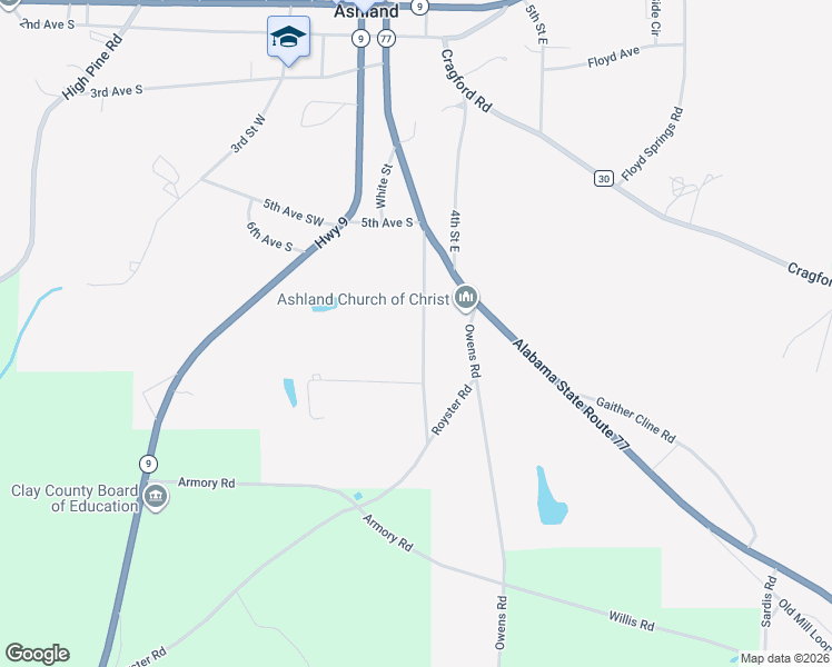 map of restaurants, bars, coffee shops, grocery stores, and more near 254 Phillips Street in Ashland