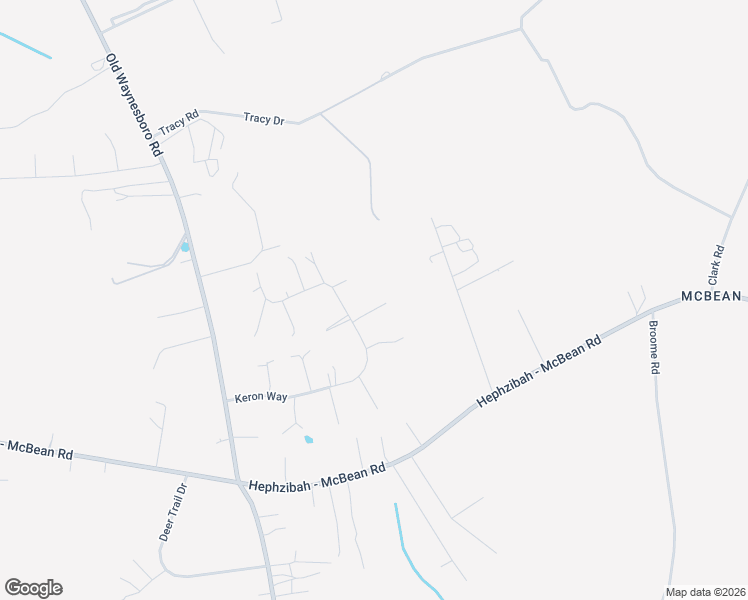 map of restaurants, bars, coffee shops, grocery stores, and more near 1590 Keron Way in Hephzibah