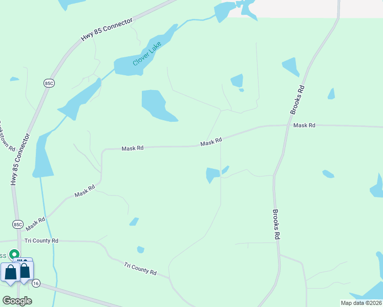 map of restaurants, bars, coffee shops, grocery stores, and more near 509 Mask Road in Brooks