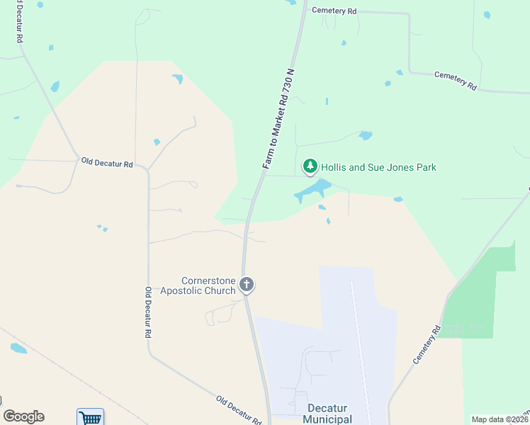 map of restaurants, bars, coffee shops, grocery stores, and more near 3092 North Trinity Street in Decatur