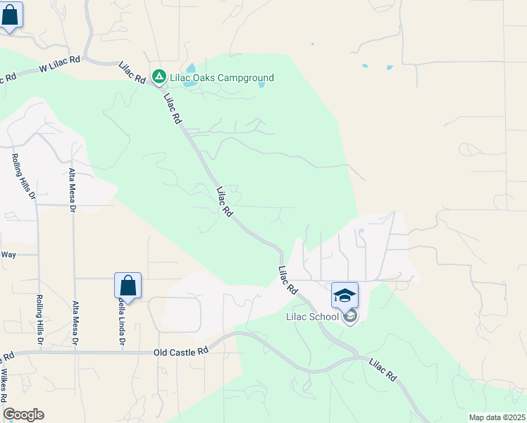 map of restaurants, bars, coffee shops, grocery stores, and more near 30409 Lilac Road in Valley Center